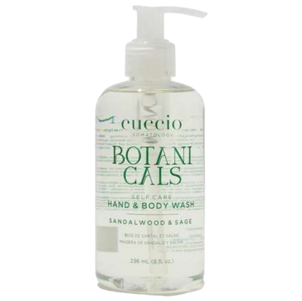CUCCIO SOMATOLOGY Botanicals‎ Hand and Body Wash Sandalwood & Sage 8oz Pump